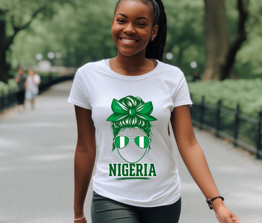Nigerian Independece Day Shirt , Naija to the World T-Shirt, Nigerian Pride Shirt | African Heritage Tee | Green White Green Nigeria Flag Shirt | Unisex Naija Culture Tee