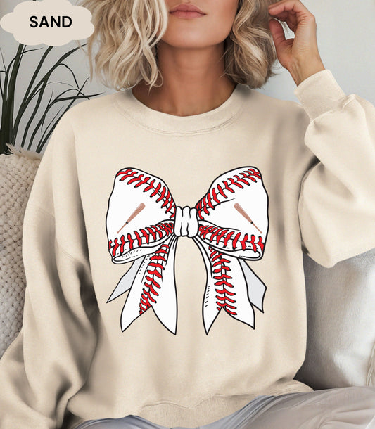 ⚾ Baseball Mom Sweatshirt | Cute Baseball Heart Shirt | Game Day Outfit | Sports Mom Crewneck