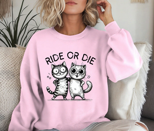 Unisex Best Friend Ride or Die Sweatshirt
