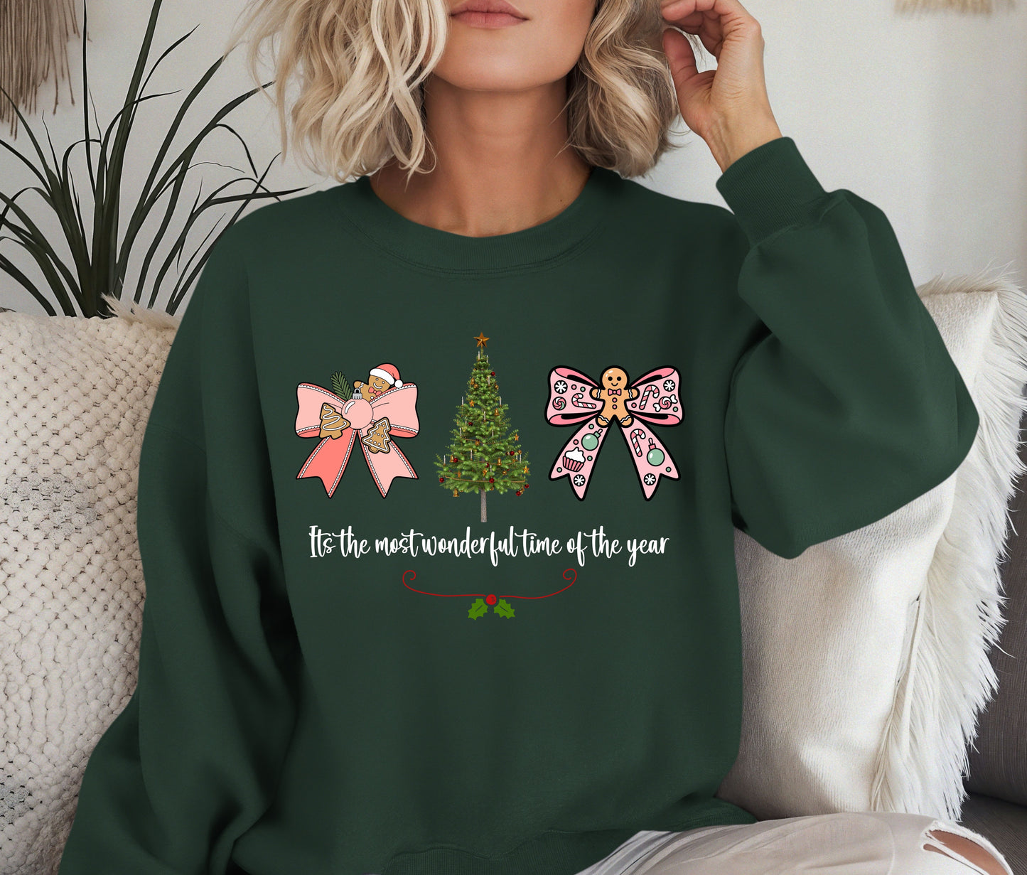 Its The Most Wonderful Time Of The Year Christmas Sweatshirt | Holiday Crewneck | Festive Winter Sweater | Cozy Family Matching Shirts | Funny Cute Christmas Gifts for All