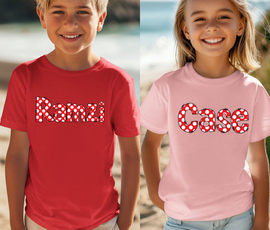 Custom Name Tee | First Day of School Outfit | Kids Shirt | Custom Kids T-Shirt