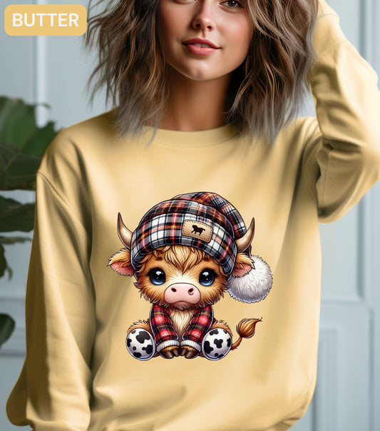 Highland Cow Sweatshirt – Funny Cow Lover Gift, Sassy Farm Animal Pullover, Cute Highland Cow Shirt, Western Fall Crewneck (Copy)
