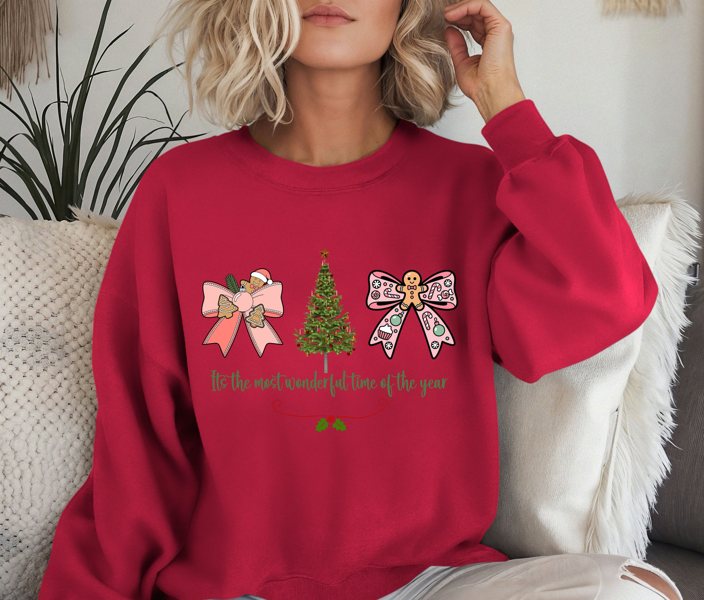Its The Most Wonderful Time Of The Year Christmas Sweatshirt | Holiday Crewneck | Festive Winter Sweater | Cozy Family Matching Shirts | Funny Cute Christmas Gifts for All