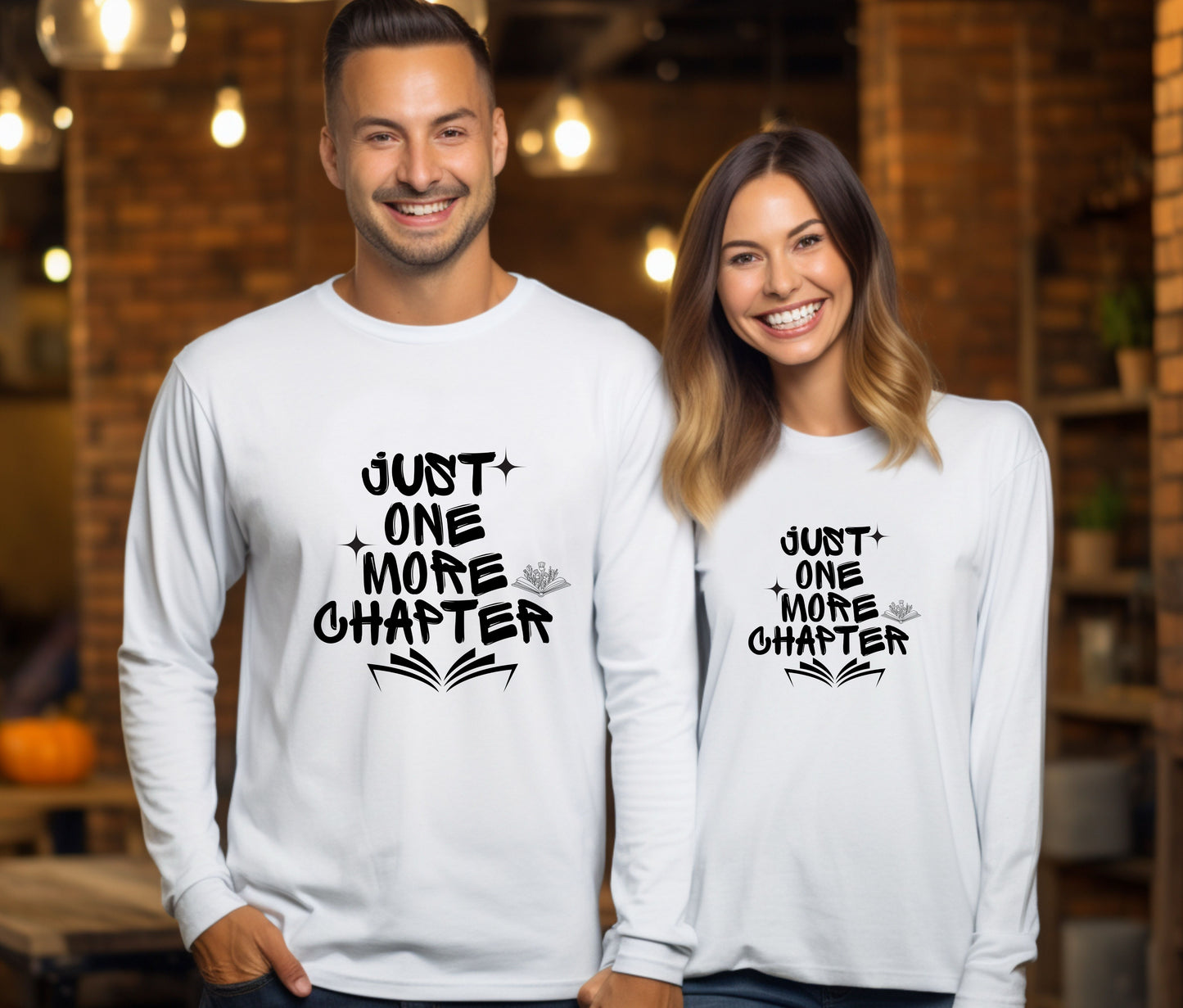 Just One More Chapter Sweatshirt – Book Lover Crewneck, Cozy Reading Sweater, Bibliophile Gift Pullover, Bookworm Aesthetic Shirt