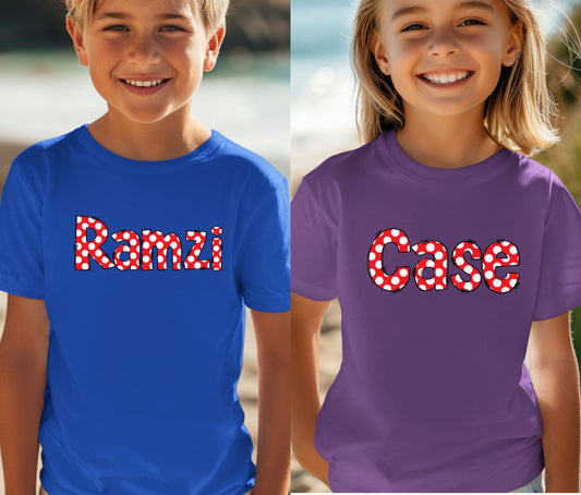 Custom Name Tee | First Day of School Outfit | Kids Shirt | Custom Kids T-Shirt