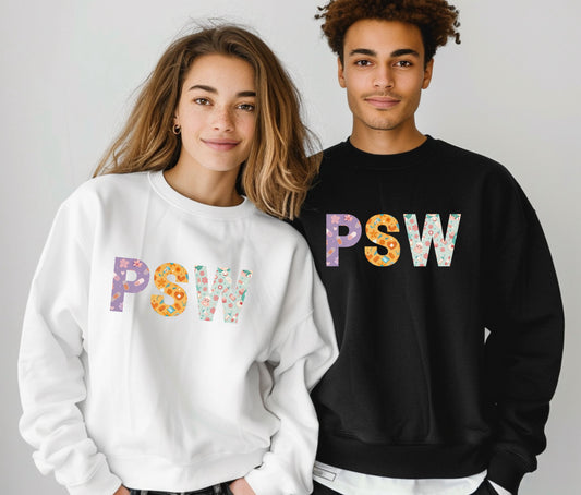 PSW Sweatshirt – Personal Support Worker Crewneck, Healthcare Appreciation Gift, Cozy Medical Staff Pullover, Nursing & Caregiver Sweater