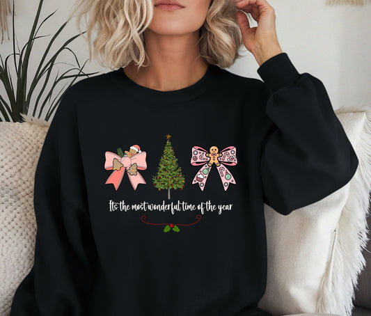 Its The Most Wonderful Time Of The Year Christmas Sweatshirt | Holiday Crewneck | Festive Winter Sweater | Cozy Family Matching Shirts | Funny Cute Christmas Gifts for All