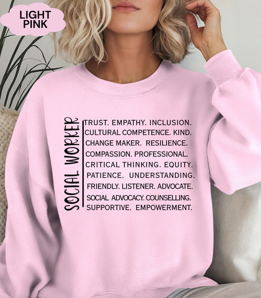 Custom Unisex Sweatshirt  For SocIal Workers