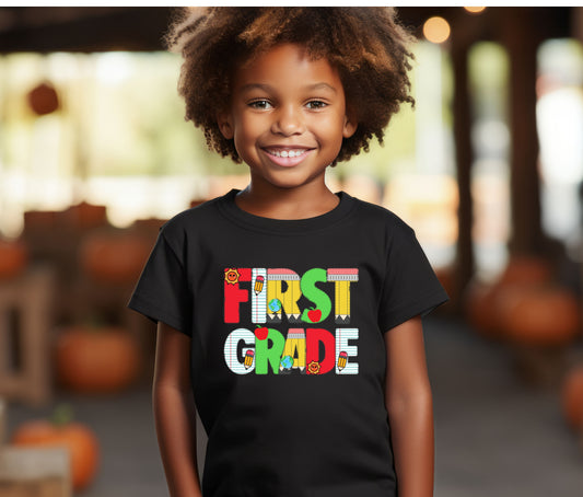 Personalized Back to School Shirt for Kids – Custom Name Tee | First Day of School Outfit | Preschool & Kindergarten Shirt | Custom Kids T-Shirt