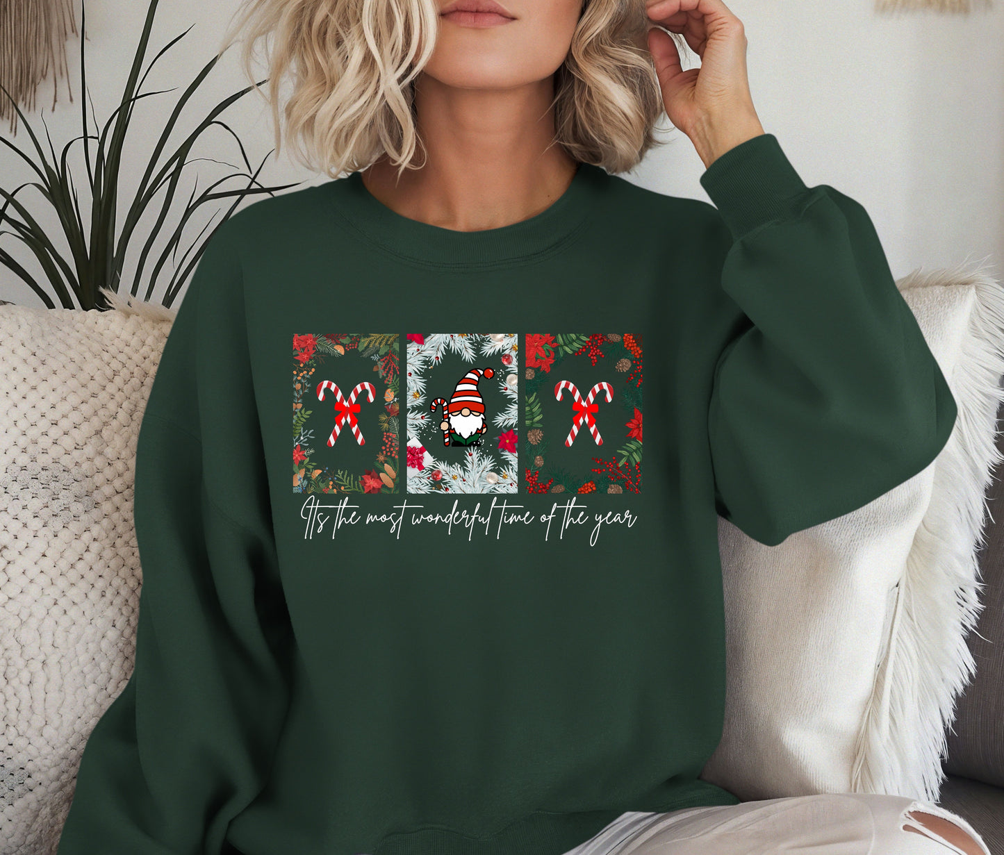 Its The Most Wonderful Time Of The Year Christmas Sweatshirt | Holiday Crewneck | Festive Winter Sweater | Cozy Family Matching Shirts | Funny Cute Christmas Gifts for All