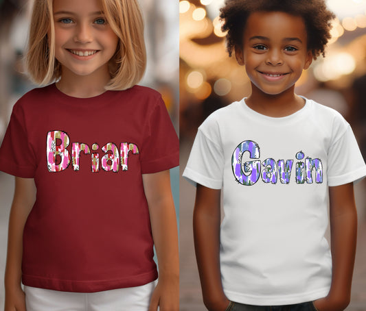 Custom Name Tee | First Day of School Outfit | Kids Shirt | Custom Kids T-Shirt