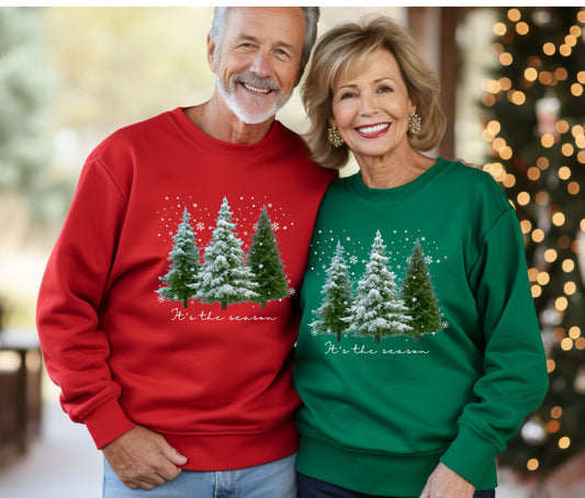 🎄 It's The Season Custom Christmas Shirts for Family | Matching Holiday Shirts | Personalized Family Christmas Outfits