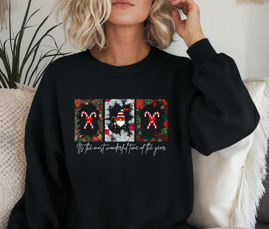 Its The Most Wonderful Time Of The Year Christmas Sweatshirt | Holiday Crewneck | Festive Winter Sweater | Cozy Family Matching Shirts | Funny Cute Christmas Gifts for All