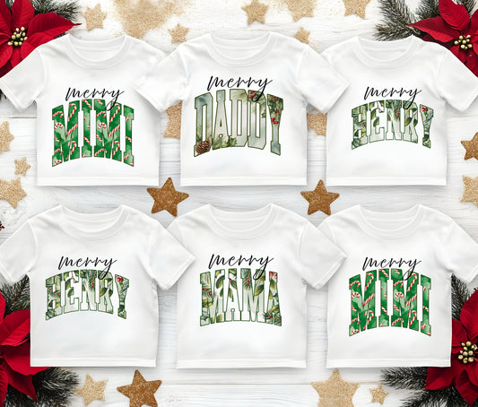 🎄 Custom Christmas Shirts for Family | Matching Holiday Shirts | Personalized Family Christmas Outfits