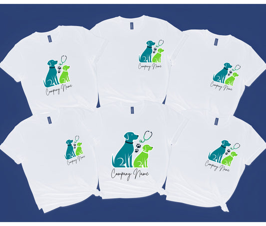 🐾 Vet T-Shirt | Veterinarian Shirt | Veterinary Clinic Uniform | Animal Lover Tee | Custom Vet Office Apparel