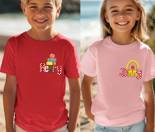 Custom Name Tee | First Day of School Outfit | Kids Shirt | Custom Kids T-Shirt