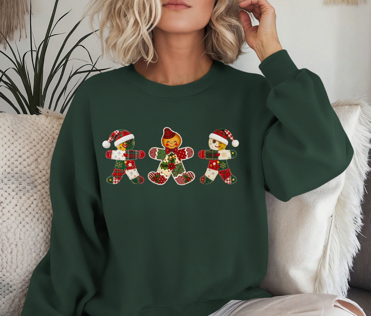 Gingerbread Man Christmas Sweatshirt | Holiday Crewneck | Festive Winter Sweater | Cozy Family Matching Shirts | Funny Cute Christmas Gifts for All