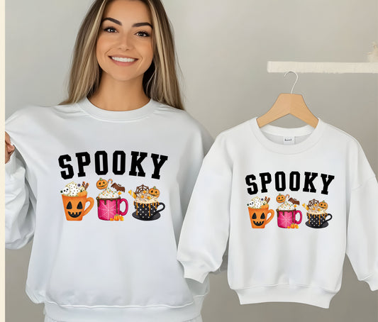 Kids Spooky Sweatshirt, Funny Halloween Shirt, Matching Halloween Sweatshirt , Ghost Halloween, Halloween Teacher Sweatshirt, Halloween Gift, Boo (Copy)