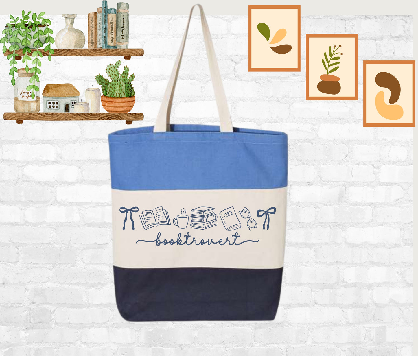 Booktrovert Tote Bag, Tote Bag Personalized, Tote Bag Design, Tote Bag, Bridesmaid Gifts Tote Bridal Shower Gift, Bachelorette Gifts