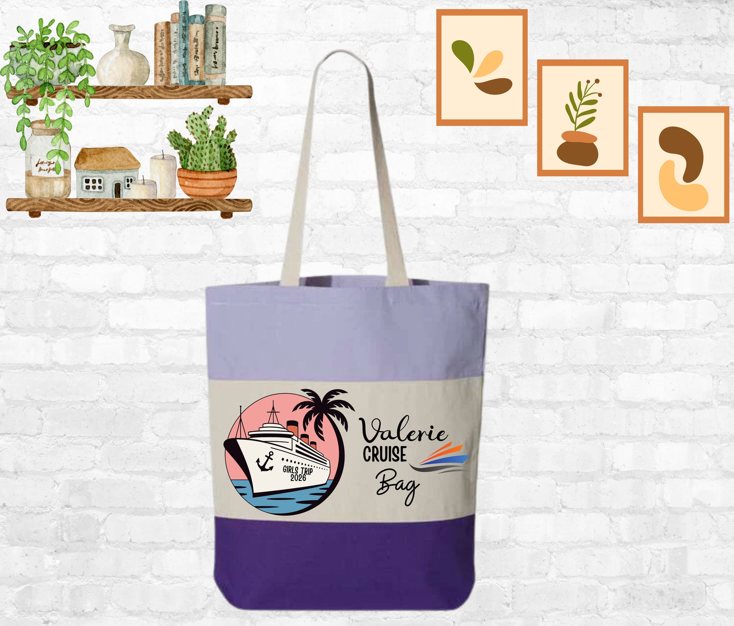 Cruise Tote Bag, Tote Bag Personalized, Tote Bag Design, Tote Bag, Bridesmaid Gifts Tote Bridal Shower Gift, Bachelorette Gifts