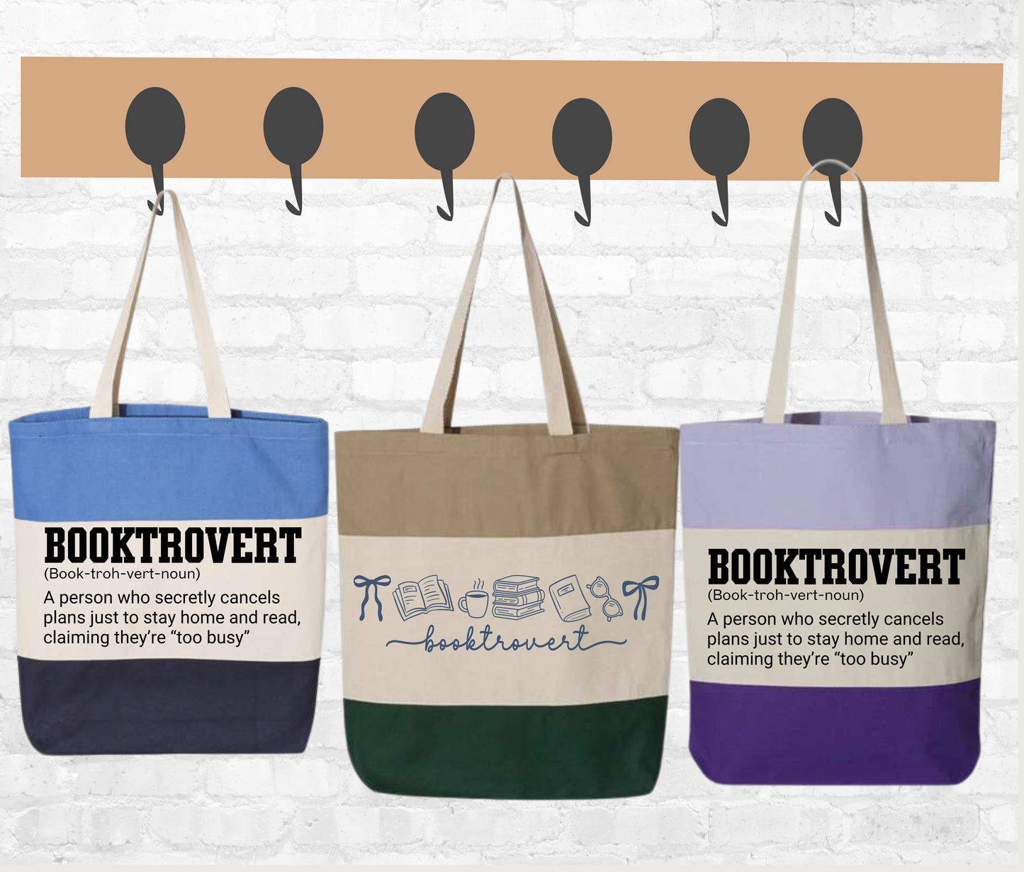 Booktrovert Tote Bag, Tote Bag Personalized, Tote Bag Design, Tote Bag, Bridesmaid Gifts Tote Bridal Shower Gift, Bachelorette Gifts