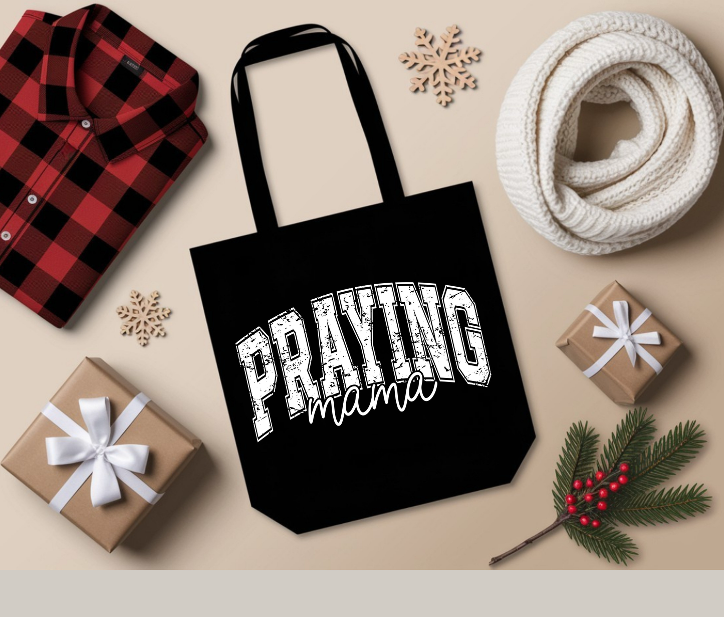 Praying Mama tote bag, Tote Bag, Tote, Totes Bags, Custom Bag Totes, Gift for her, custom Totes Bag Gift, Gift For Mom, Canvas Bag, Canvas Bags