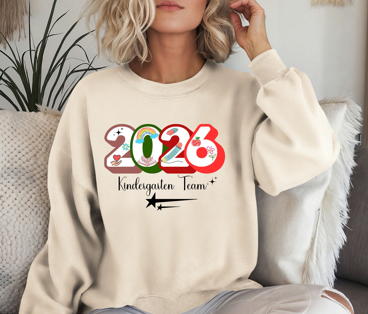 📚 2026 Grade Four Team Sweatshirt | Teacher Crewneck | Back to School Shirt | Fourth Grade Teacher Gift | Staff Team Outfit