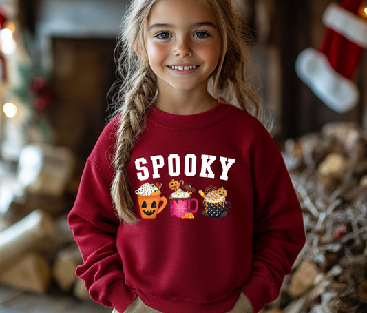 Kids Spooky Sweatshirt, Funny Halloween Shirt, Matching Halloween Sweatshirt , Ghost Halloween, Halloween Teacher Sweatshirt, Halloween Gift, Boo (Copy)