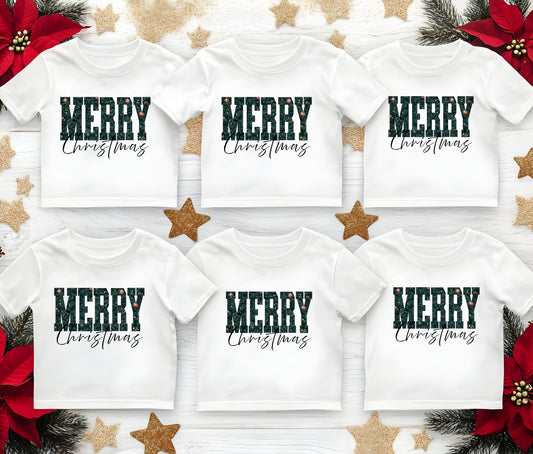 🎄Merry Christmas With ornament Tshirt,  Christmas Shirts for Family | Matching Holiday Shirts | Personalized Family Christmas Outfits (Copy)