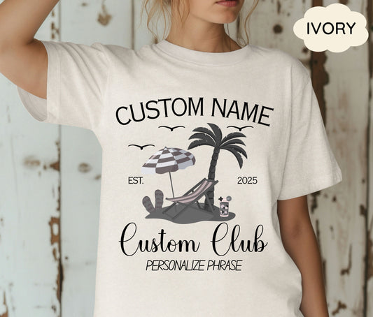 Custom Bachelorette Party Shirts, Last Toast on the Coast, Custom Bachelorette Shirts, Personalized Luxury Bachelorette, Social Club Bach
