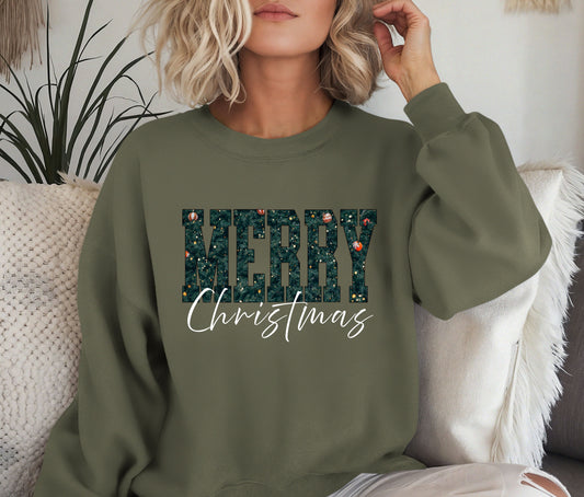 🎄Merry Christmas With ornament , Christmas Shirts for Family | Matching Holiday Shirts | Personalized Family Christmas Outfits