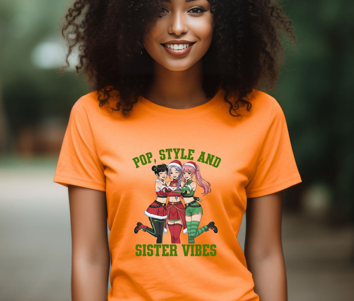 🩷 Pop, Style and Sister Vibes K-Pop T-Shirt | Cute Korean Fashion Shirt | Anime Girl Group Tee | Aesthetic K-pop Gift for Fans