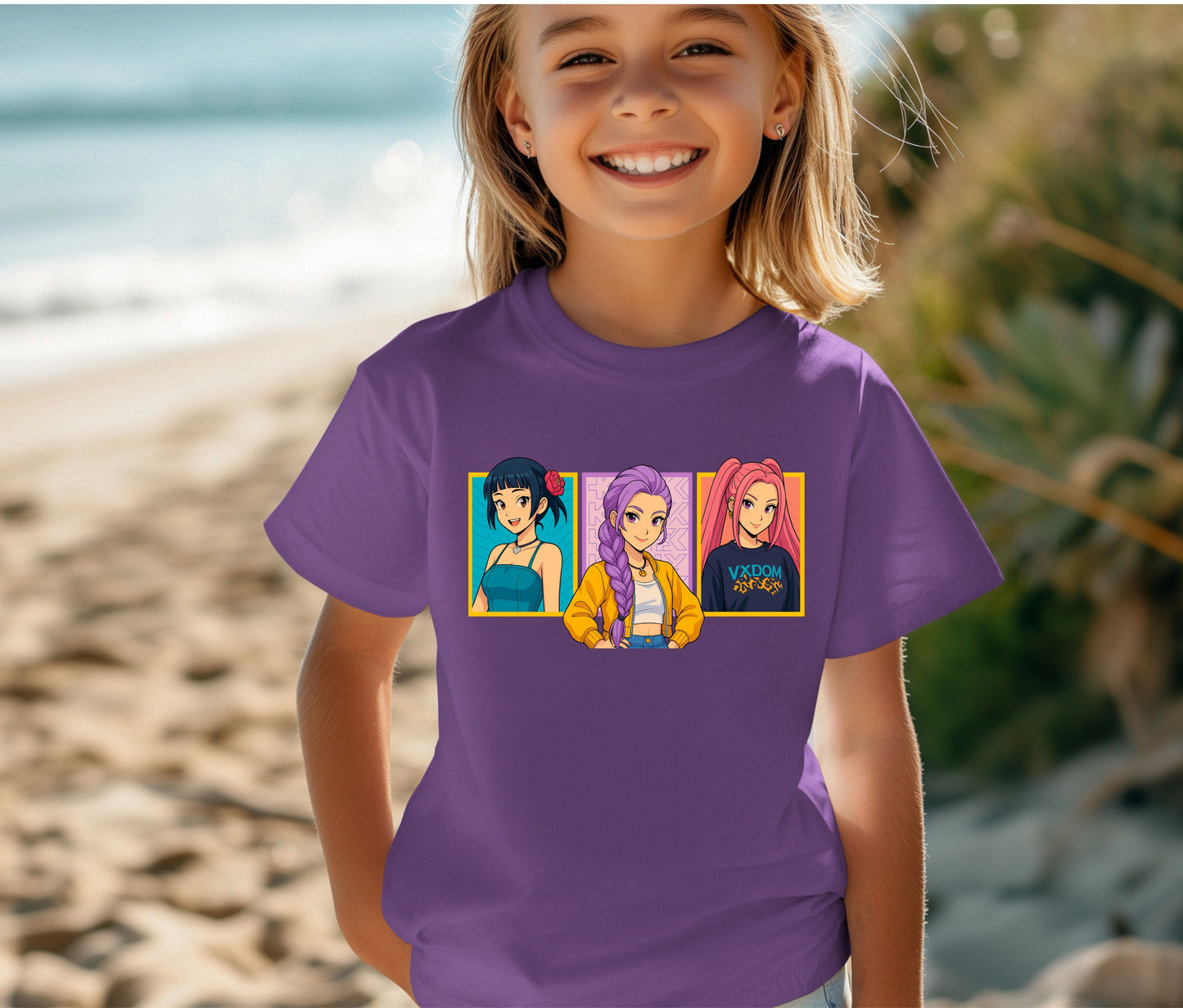 🩷 Pop, Style and Sister Vibes K-Pop T-Shirt | Cute Korean Fashion Shirt | Anime Girl Group Tee | Aesthetic K-pop Gift for Fans