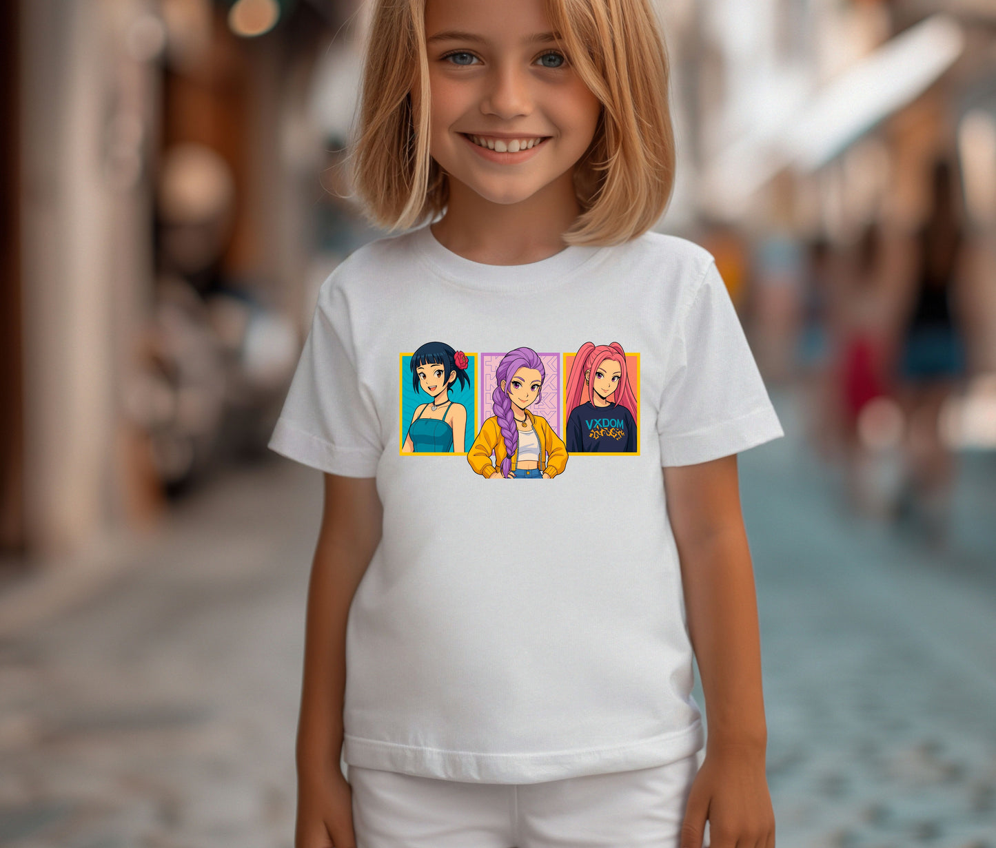 🩷 Pop, Style and Sister Vibes K-Pop T-Shirt | Cute Korean Fashion Shirt | Anime Girl Group Tee | Aesthetic K-pop Gift for Fans