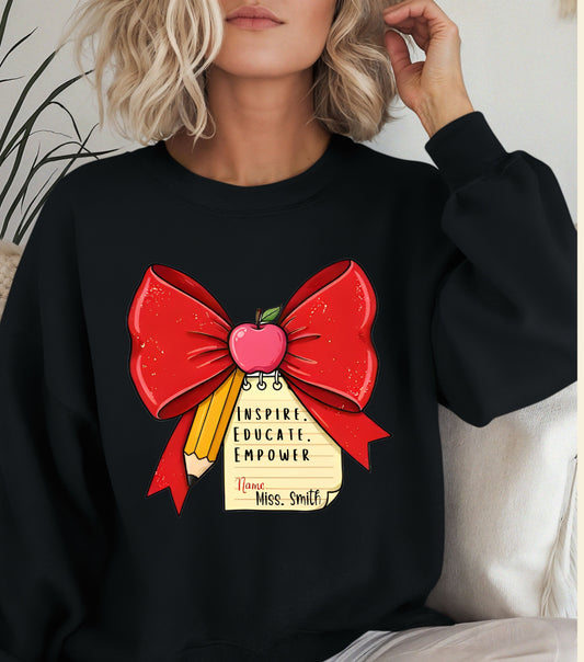 Custom Unisex Sweatshirt for teachers,  Elementary Teacher Appreciation, Cute Elementary Teacher Appreciation Gift, Teachers Sweatshirt