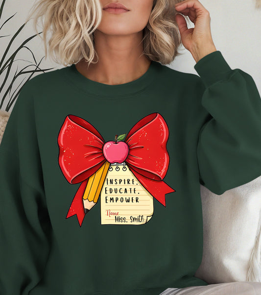 Custom Unisex Sweatshirt for teachers,  Elementary Teacher Appreciation, Cute Elementary Teacher Appreciation Gift, Teachers Sweatshirt