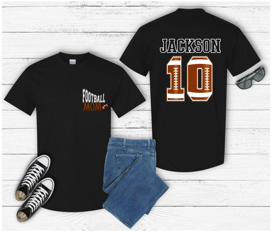🏈 Custom Football Family Shirts | Game Day Matching Shirts | Personalized Football Team Support Tees