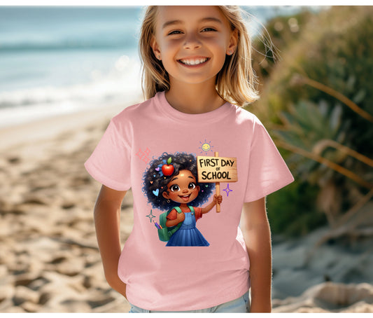 Back to School Shirt for Kids – Custom Name Tee | First Day of School Outfit | Preschool & Kindergarten Shirt | Custom Kids T-Shirt