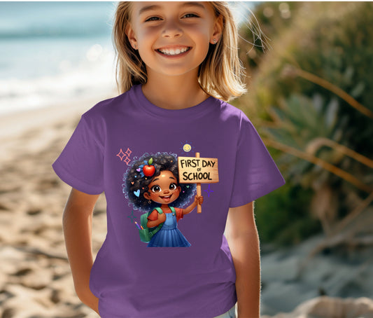 Back to School Shirt for Kids – Custom Name Tee | First Day of School Outfit | Preschool & Kindergarten Shirt | Custom Kids T-Shirt