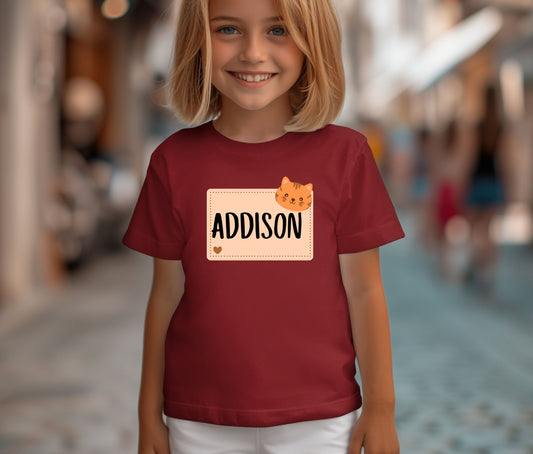 Custom Name Tee | First Day of School Outfit | Kids Shirt | Custom Kids T-Shirt