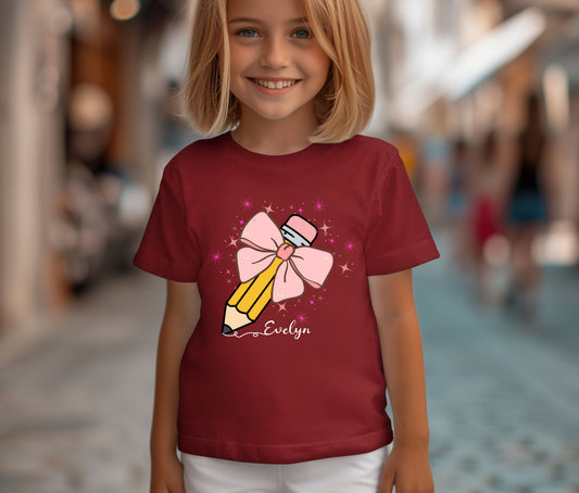 Custom Name Tee | First Day of School Outfit | Kids Shirt | Custom Kids T-Shirt