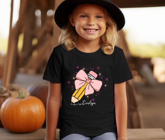 Custom Name Tee | First Day of School Outfit | Kids Shirt | Custom Kids T-Shirt