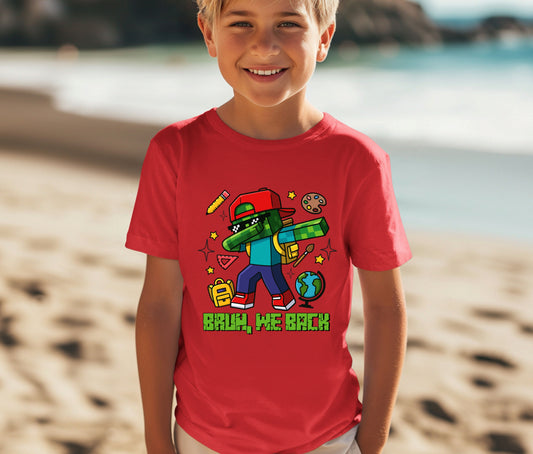 Back to School Shirt for Kids – Custom Name Tee | First Day of School Outfit | Preschool & Kindergarten Shirt | Custom Kids T-Shirt