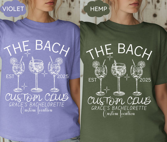 Custom Bachelorette Party Shirts, Last Toast on the Coast, Custom Bachelorette Shirts, Personalized Luxury Bachelorette, Social Club Bach