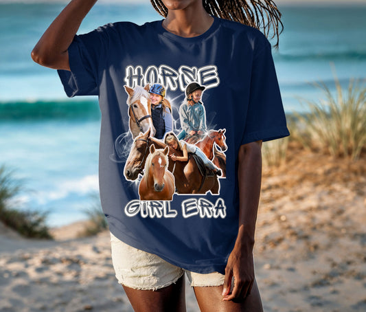 Horse Girl Era Shirt – Equestrian Graphic Tee, Horse Lover Gift, Rider Aesthetic Shirt, Country Western Style, Custom Name Shirt