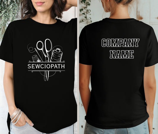 Custom Logo Shirt with Company Name on Back – Personalized Business Branding Tee – Custom Workwear T-Shirt for Teams, Events, and Staff