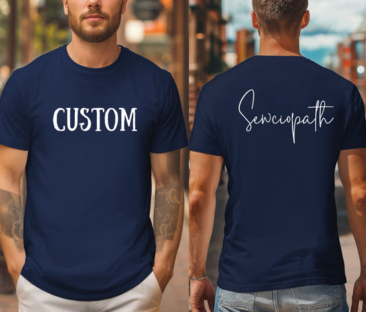 Custom Logo Shirt with Company Name on Back – Personalized Business Branding Tee – Custom Workwear T-Shirt for Teams, Events, and Staff