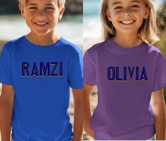 Custom Name Tee | First Day of School Outfit | Kids Shirt | Custom Kids T-Shirt