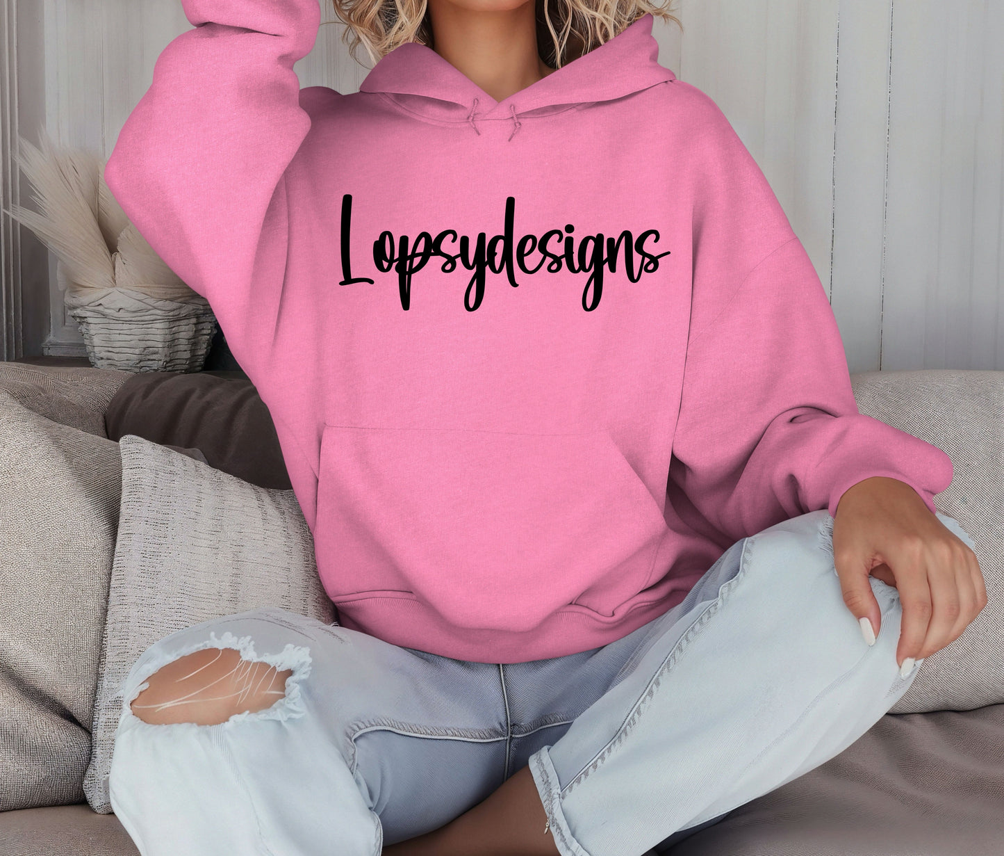 Custom Name Hoodie – Personalized Name Sweatshirt, Unisex Pullover Hoodie, Custom Text Hoodie, Personalized Gift for Him or Her