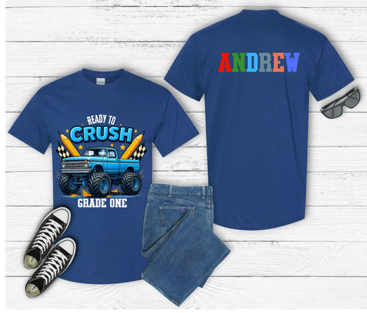 Back to School Shirt for Kids – Custom Name Tee | First Day of School Outfit | Preschool & Kindergarten Shirt | Custom Kids T-Shirt